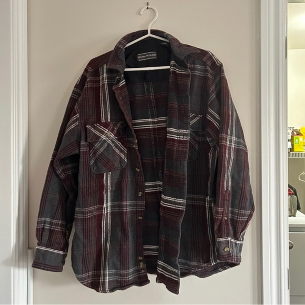 David Taylor Plaid Shacket
